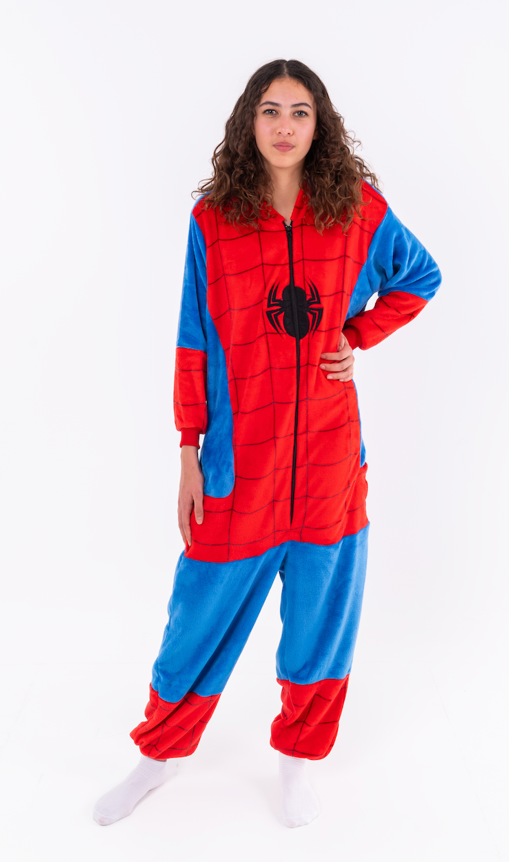 Spidey onesie voor volwassenen