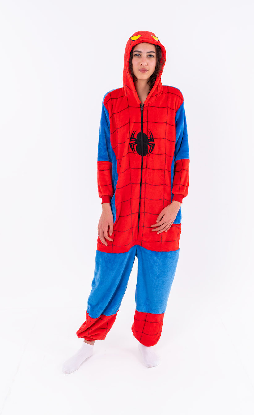 Spidey onesie voor volwassenen